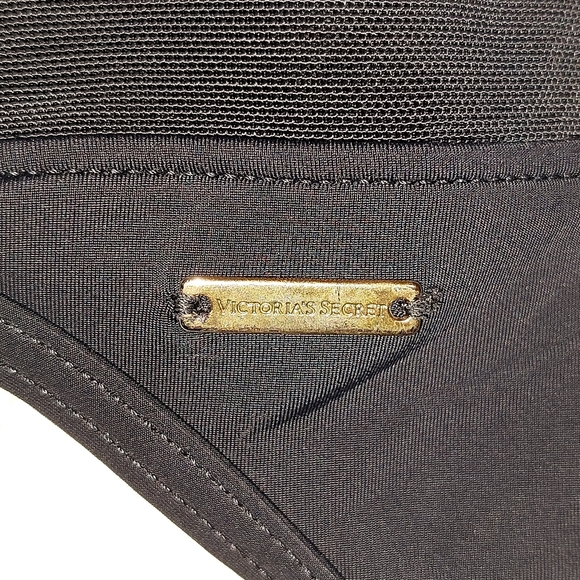 VictoriasSecret Mesh Side Cut Out One Piece Swimsuit Black Size S - Picture 7 of 9